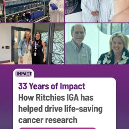 For over 33 years now, @ritchiessupermarkets has generously supported lifesaving cancer research at Peter Mac. A household name with the community at its heart, Ritchies IGA allows customers to support a charity of their choice via their Community Benefits Program with their purchases. And thanks to the many kind customers who have nominated Peter Mac as their charity, Ritchies has gifted a wonderful $434,000 towards shaping a more hopeful future for people with cancer. To read about how Ritchies is making a difference for cancer treatment and care – and how you can support Peter Mac every time you shop with Ritchies – visit the link in bio. @petermaccancercentre