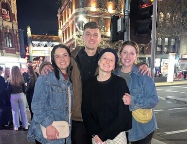 Anna with friends